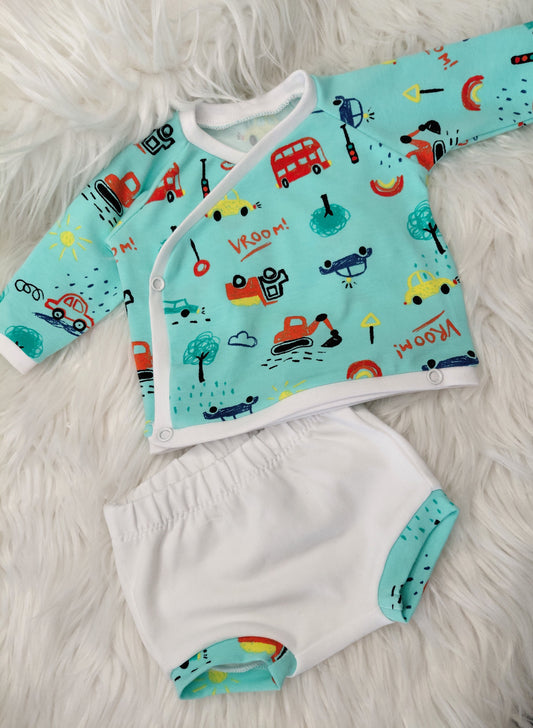 18-19inch Wrap top and shorts