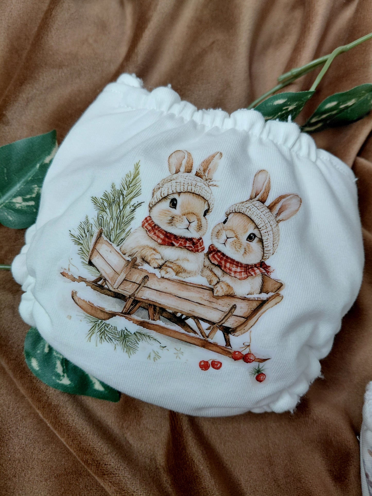 Luxury elasticated Nappy - Small (14-15inch doll) 3 design choices