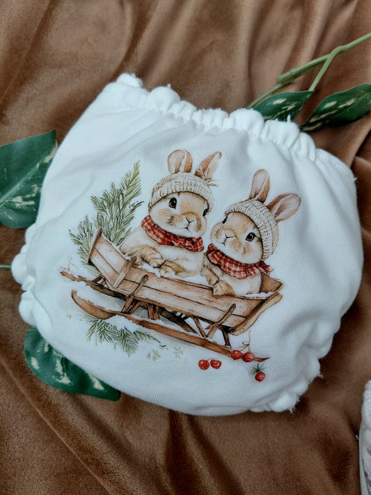 Luxury elasticated Nappy - Small (14-15inch doll) 3 design choices