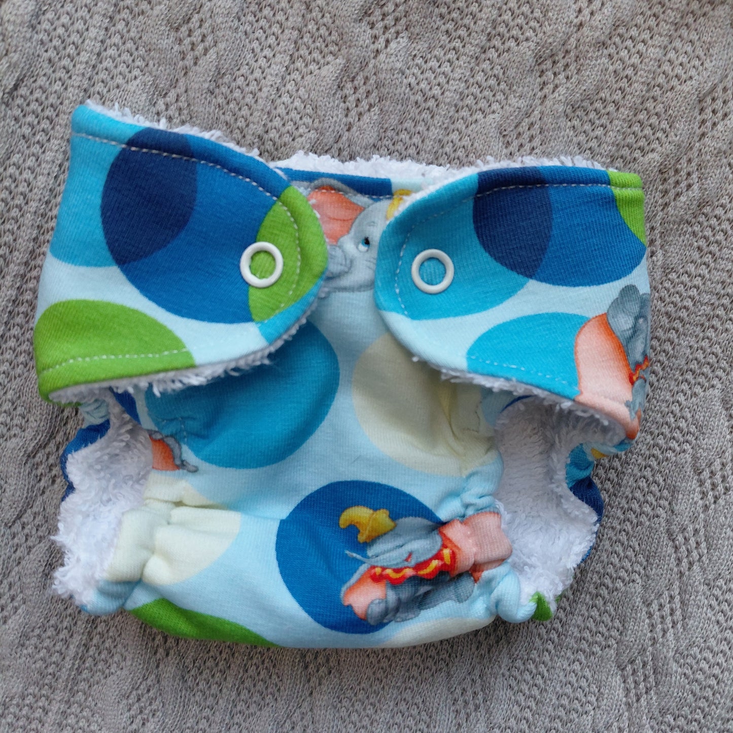 Luxury elasticated Nappy - Small (14-15inch doll)