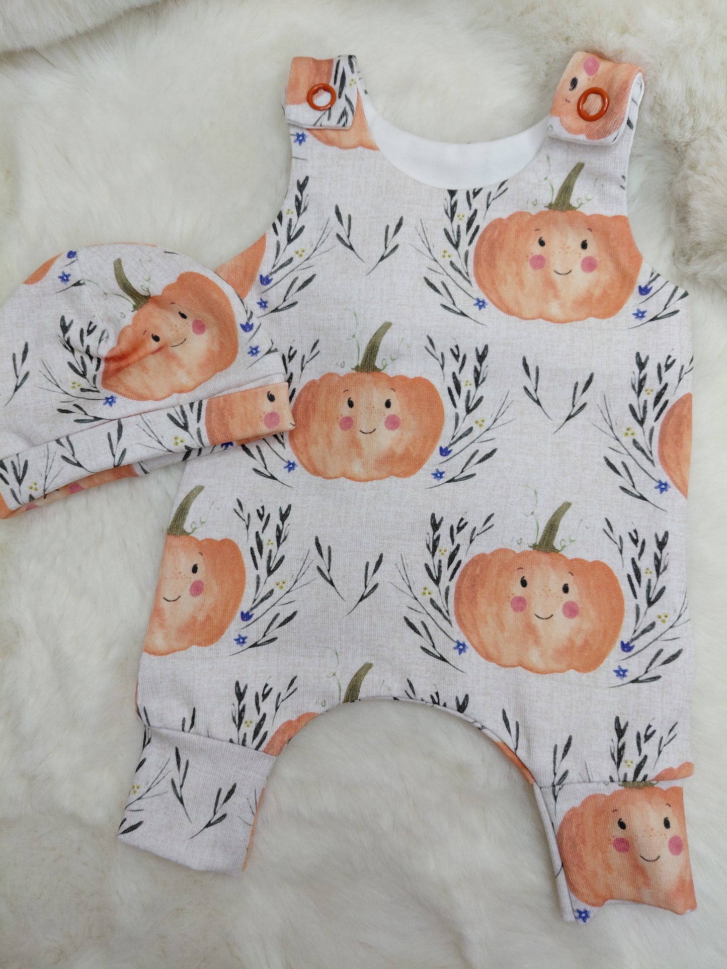 12-13inch hareem Romper & hat set