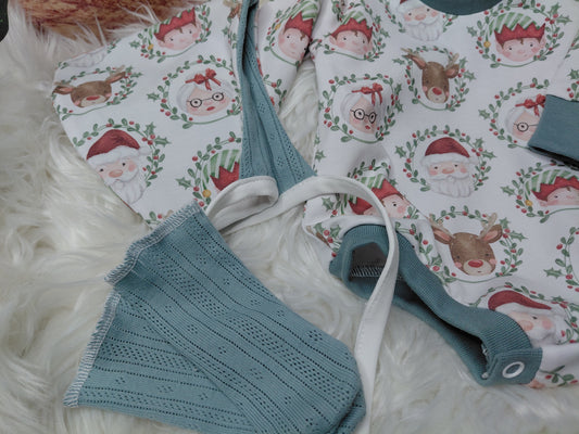 20-21inch Newborn Sweater Romper set.