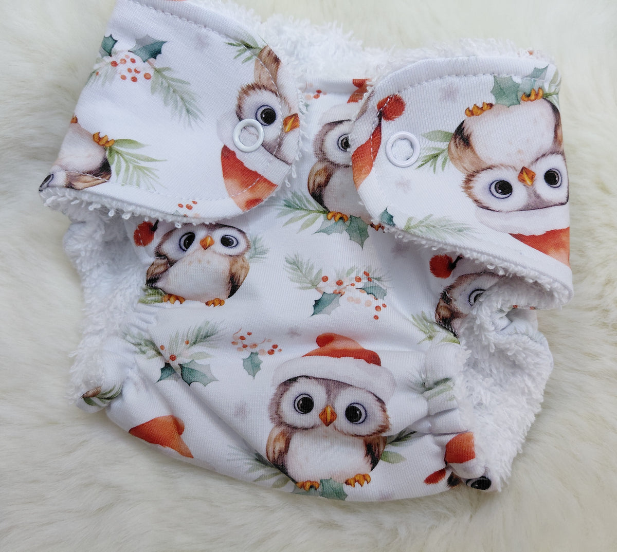 Luxury elasticated nappy - Medium 16-17inch