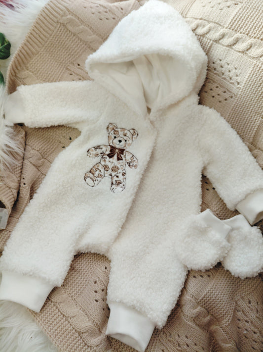 18-20inch Fleece embroidered all in one & mitts