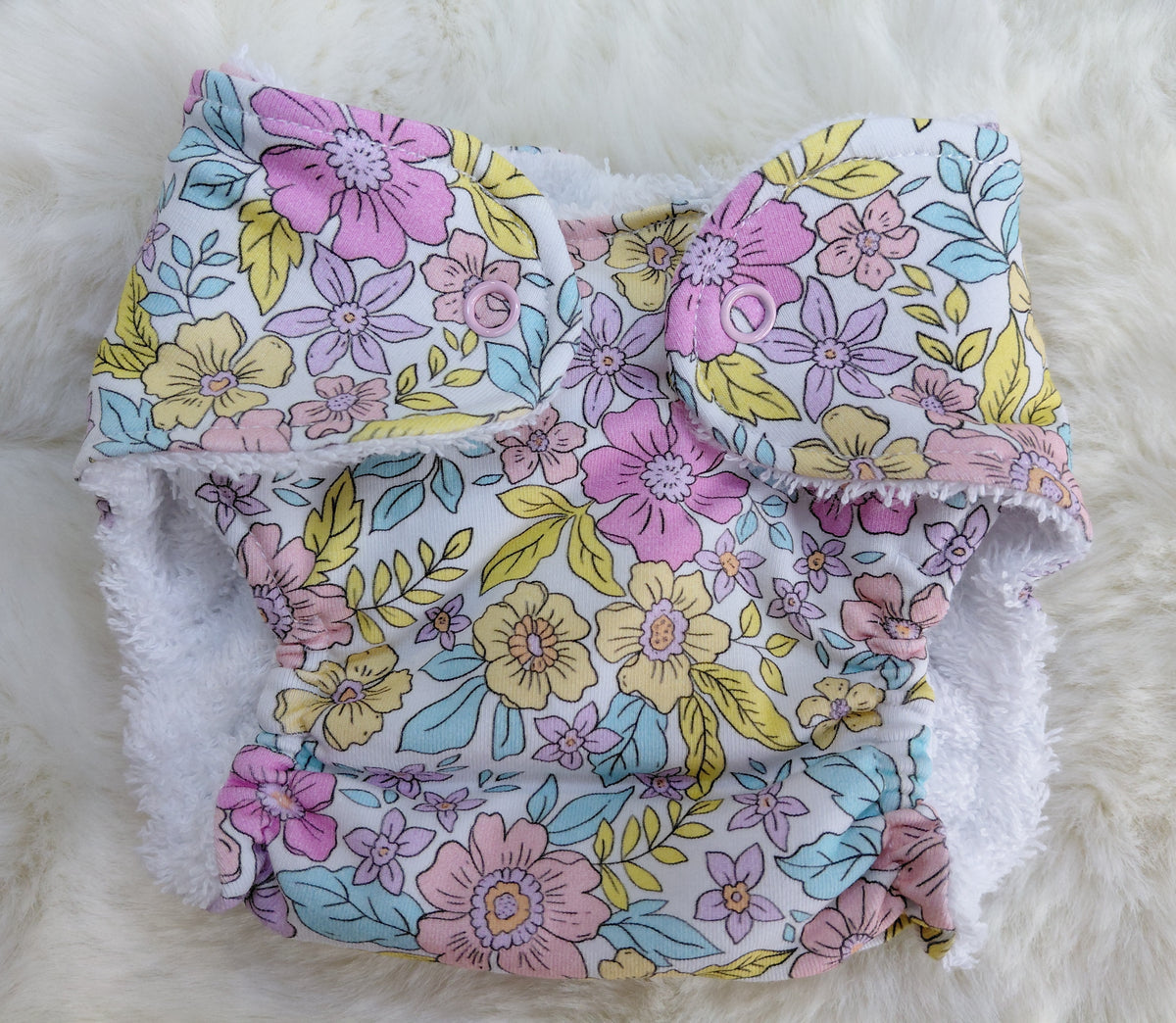 Luxury elasticated Nappy - large (18-19/20inch)