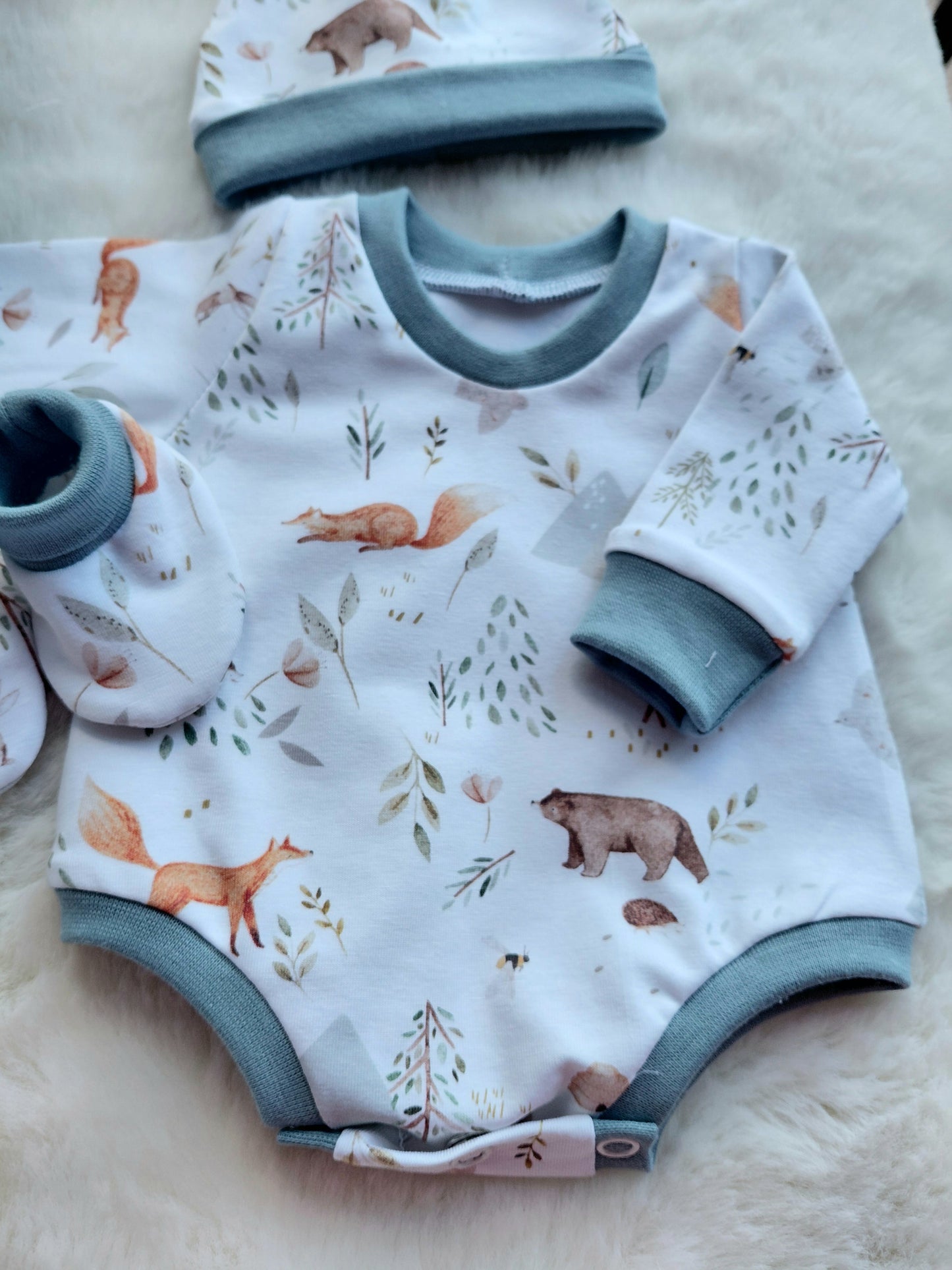 16-17 inch Sweater style romper set
