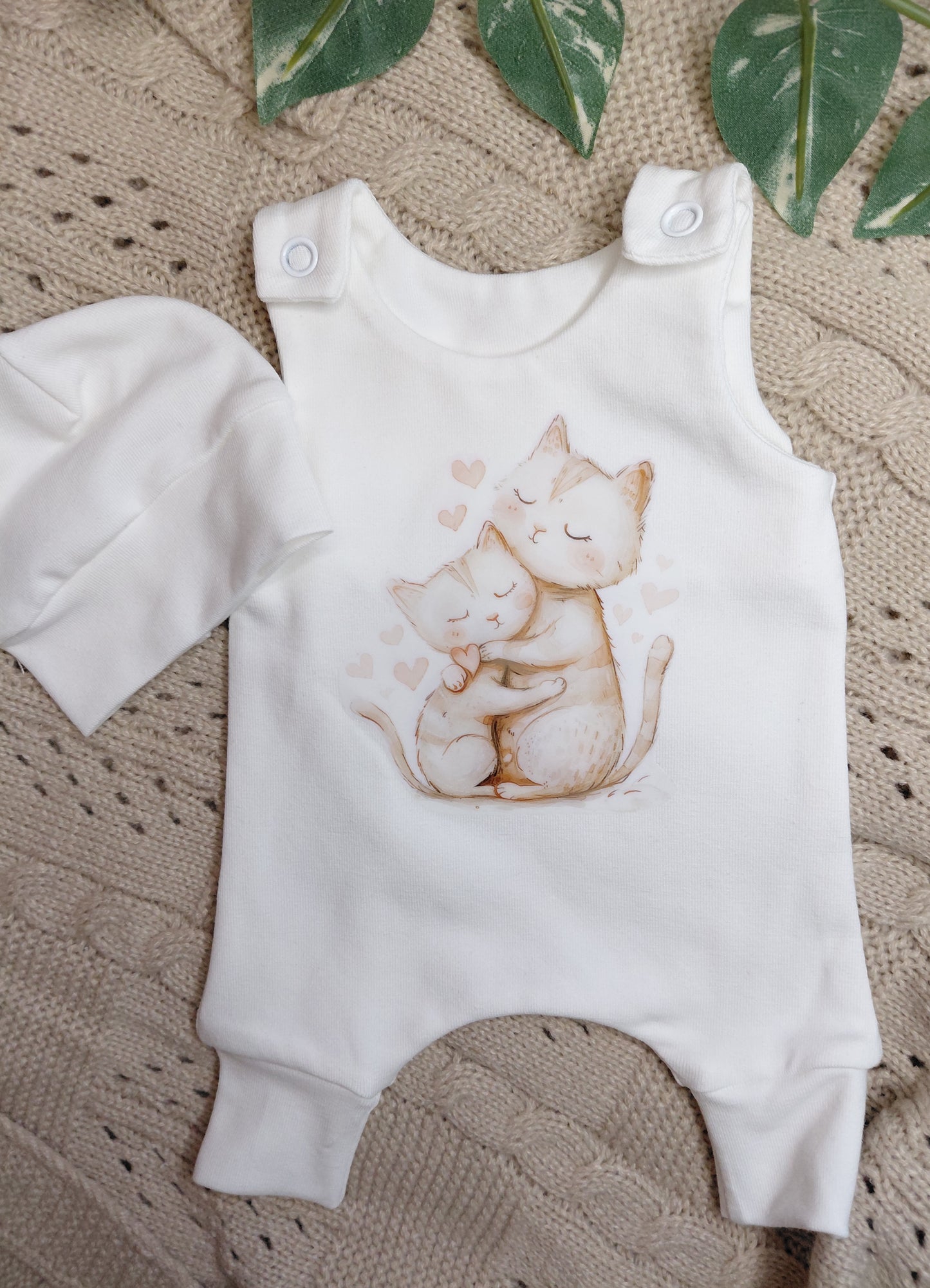 12-13inch hareem Romper & hat set