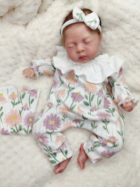 12-13 inch Ruffle romper set