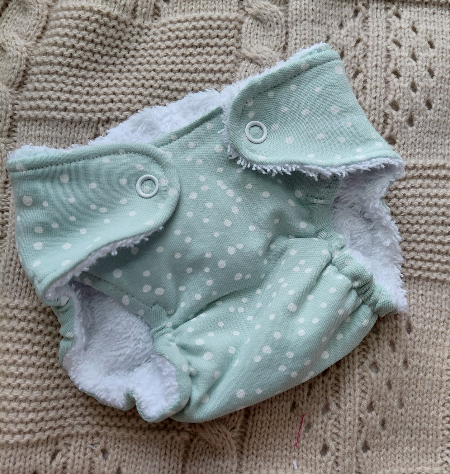 Luxury elasticated Nappy - medium (16-17inch) 2 colours available