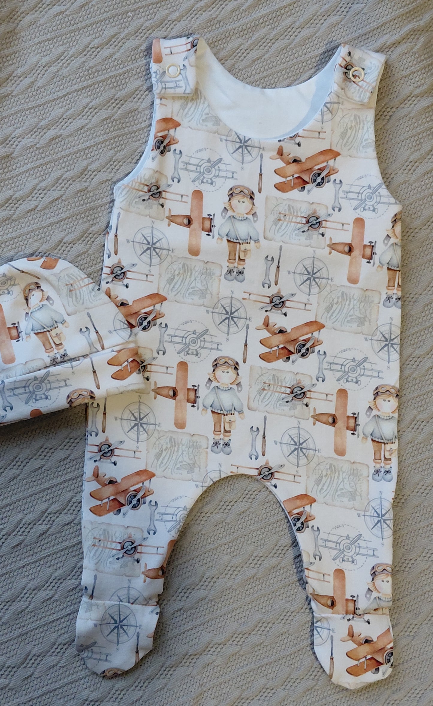16-17inch Footed Romper