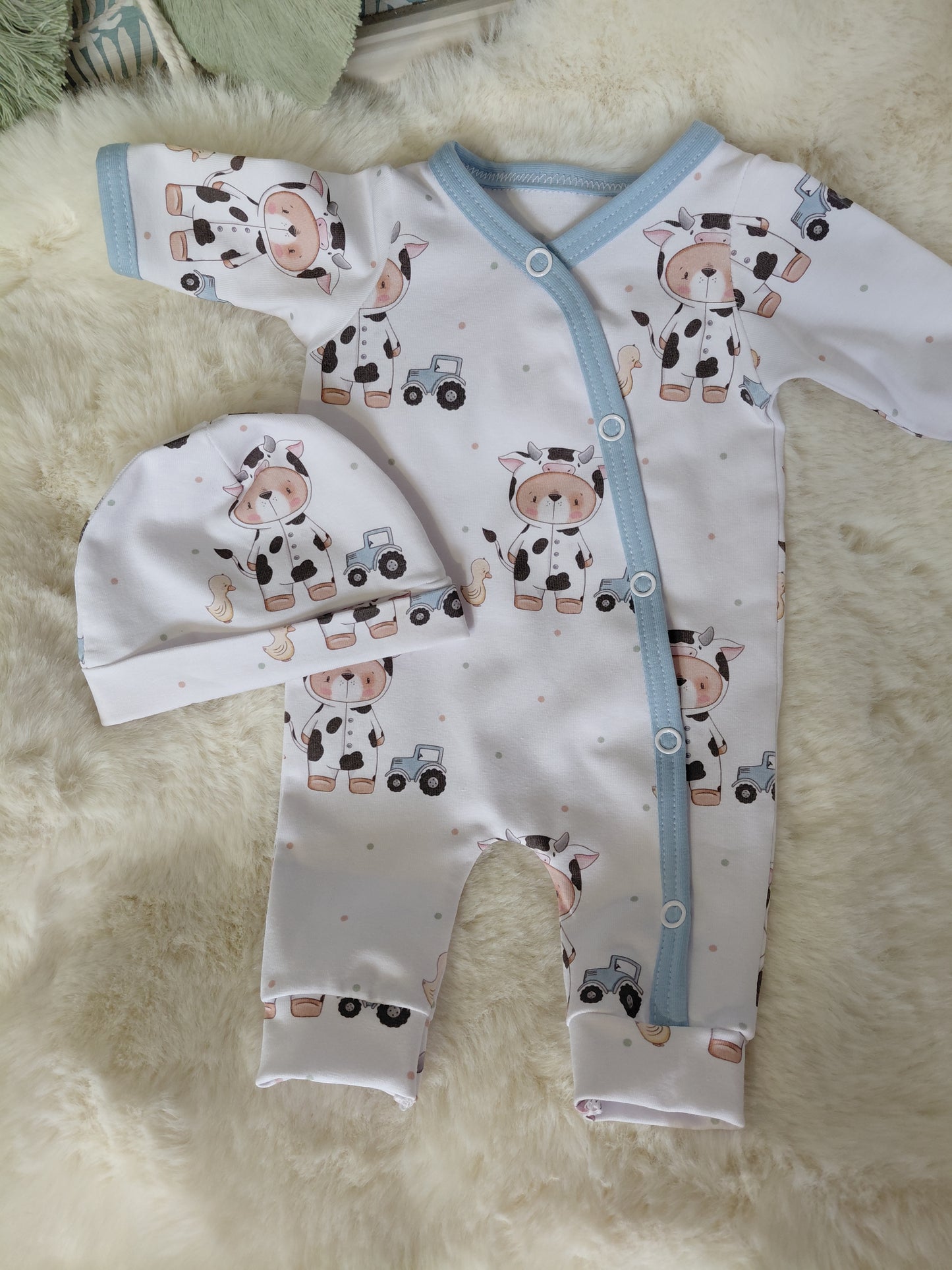 16-17inch sleepsuit & hat