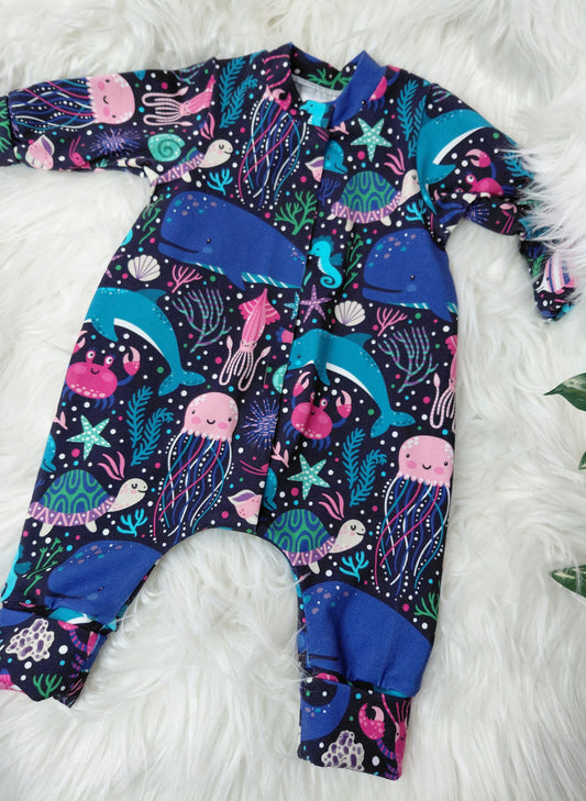 20-21 inch Under the sea sleepsuit