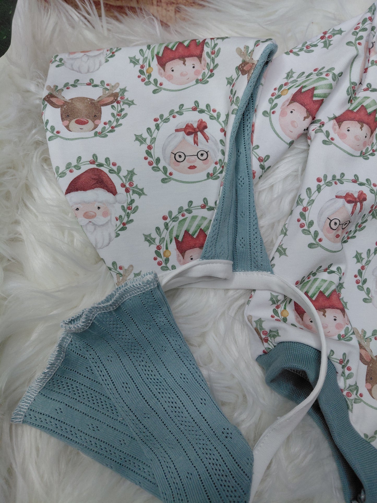 20-21inch Newborn Sweater Romper set.