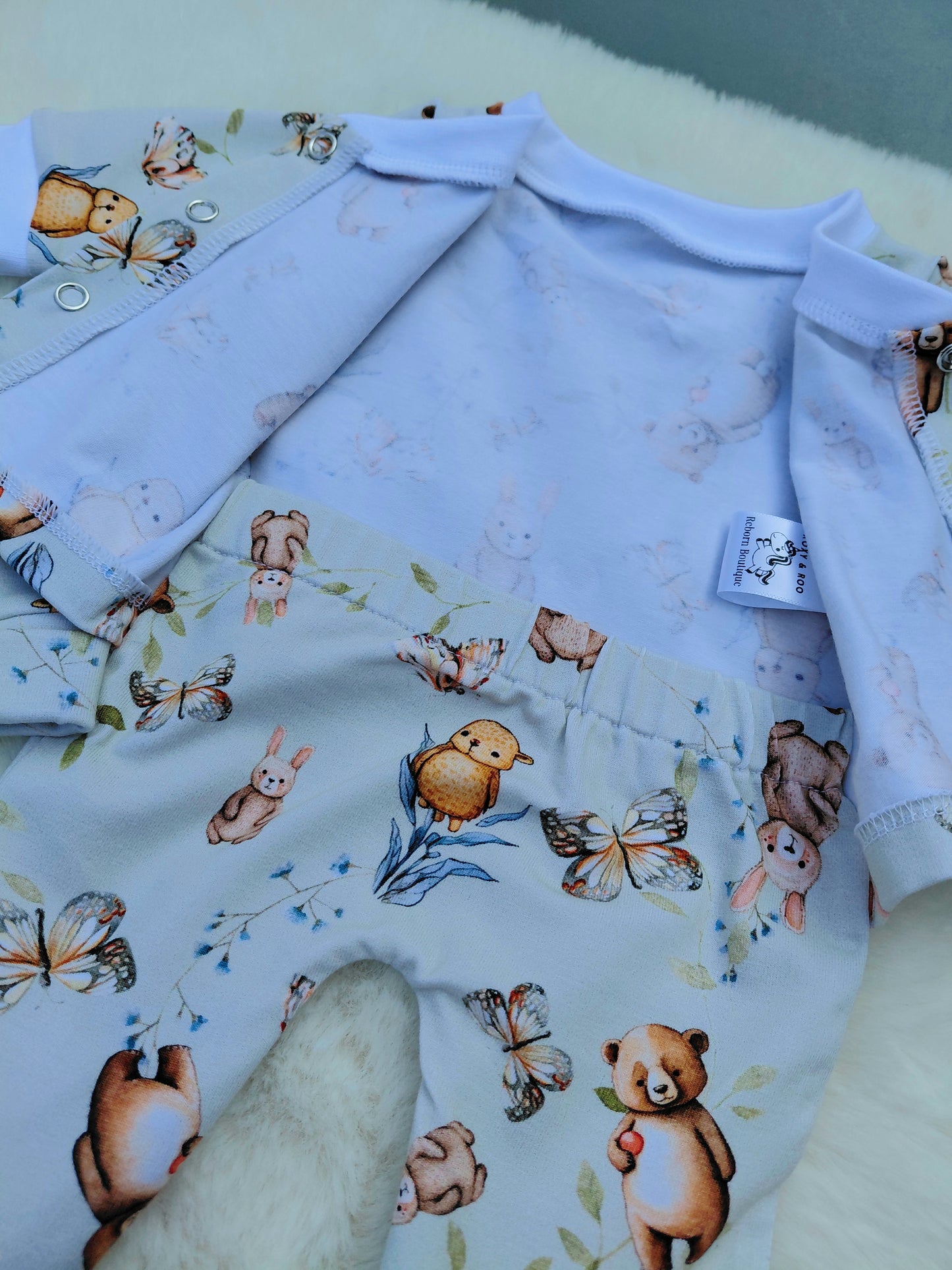 18-19inch Preemie Bear & Bunny All in One