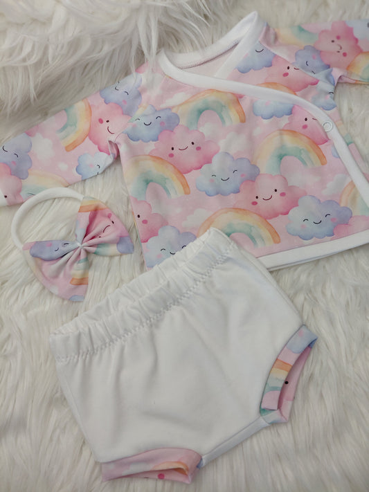 18-19inch Wrap top and shorts