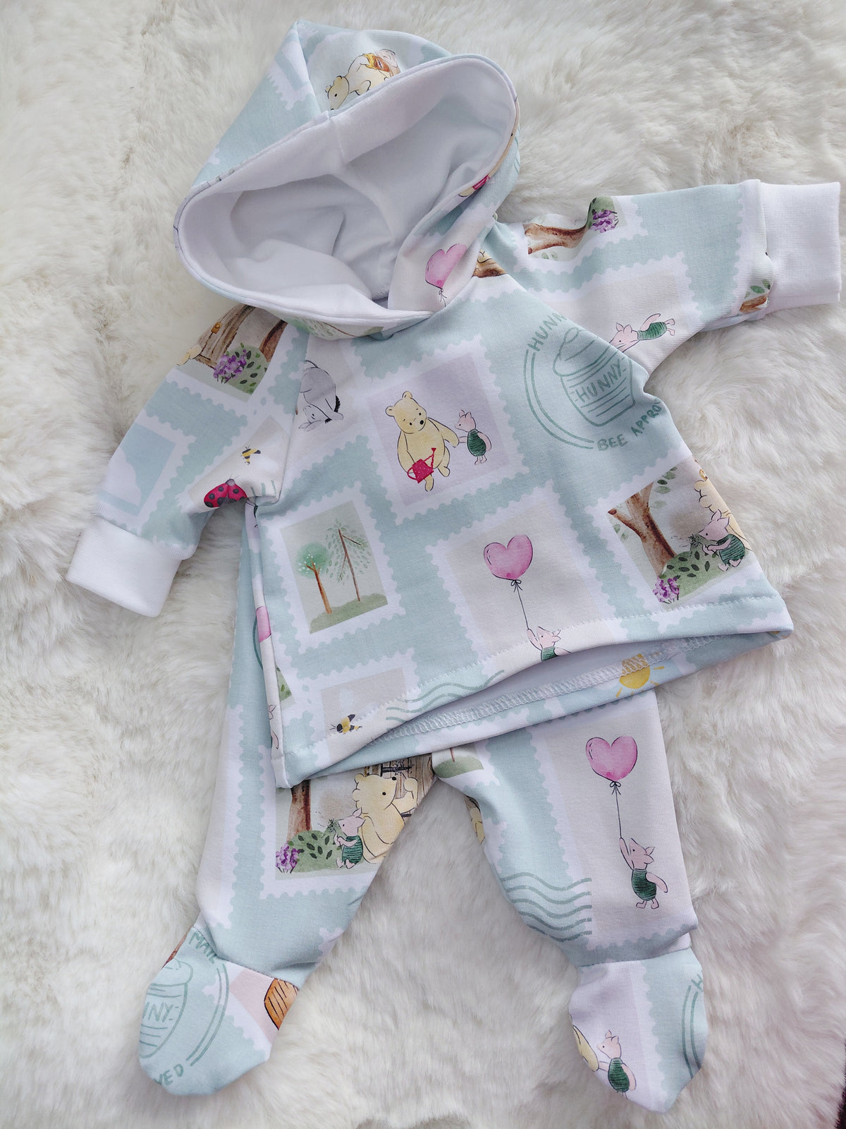 16-17inch footed leggings & Hoody set