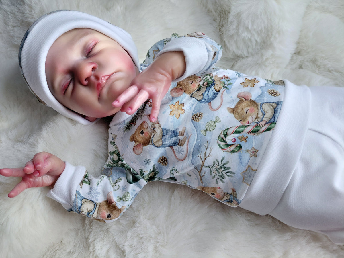 16-17inch footed leggings & sweater set