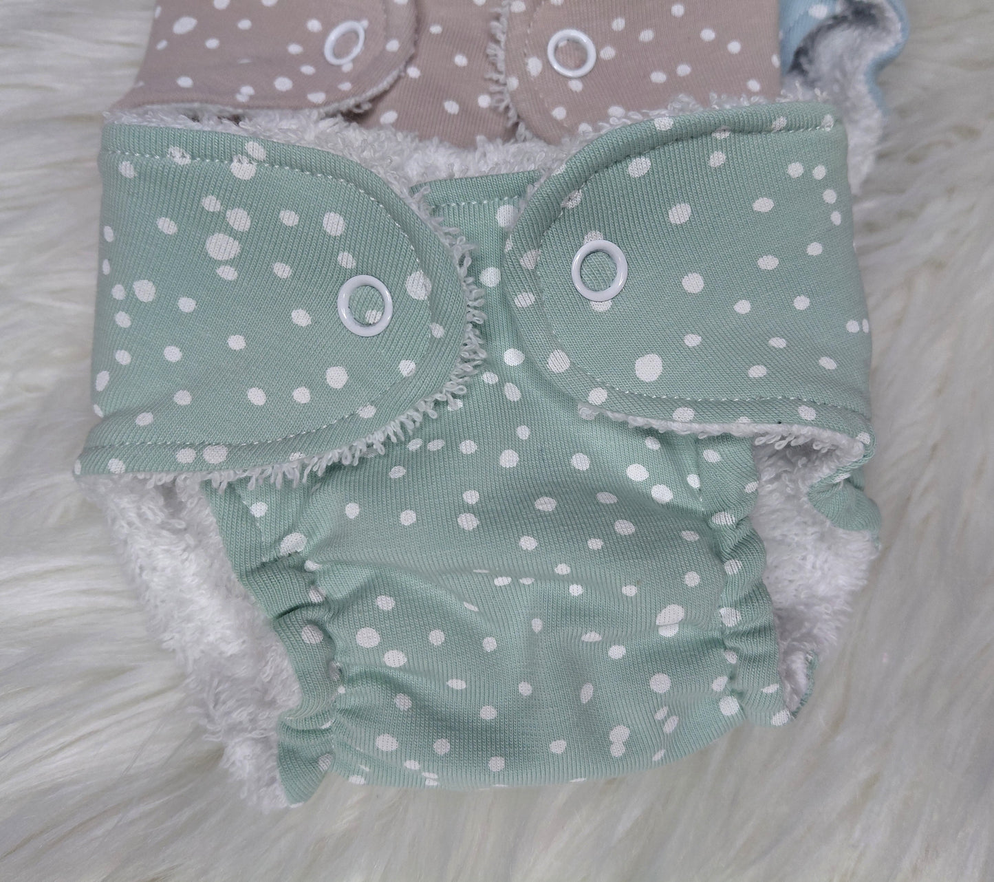 Luxury elasticated Nappy - Small (14-15inch doll)
