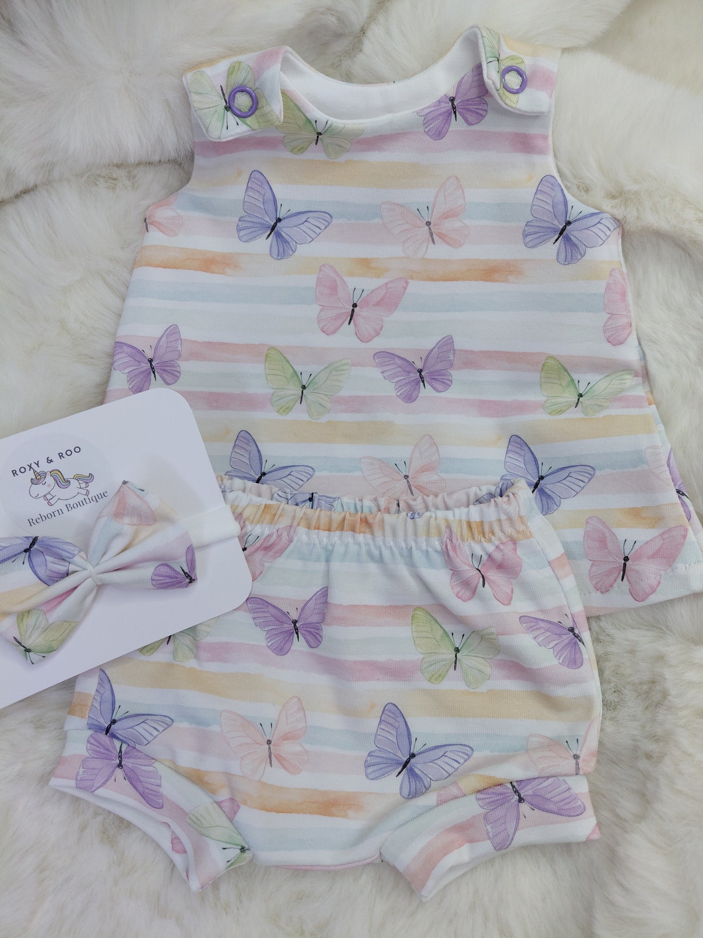 15-16inch pinafore & pants set