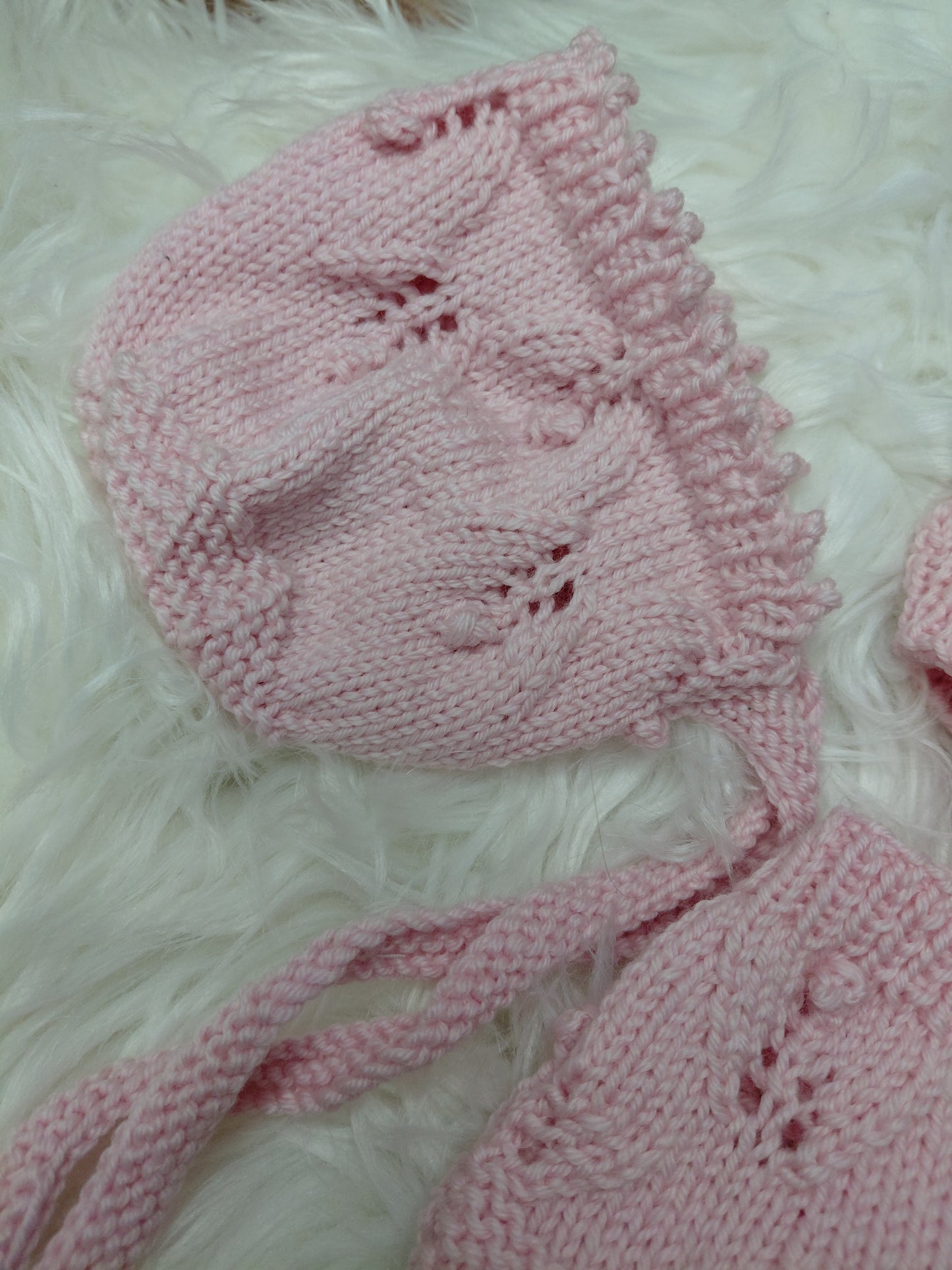 Newborn 20-21inch Handknitted Merino set
