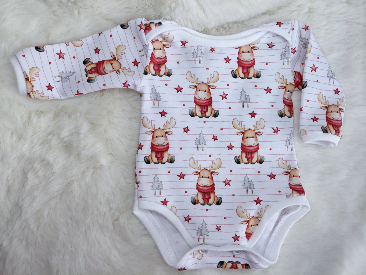 14-15 inch Christmas Moose bodysuit