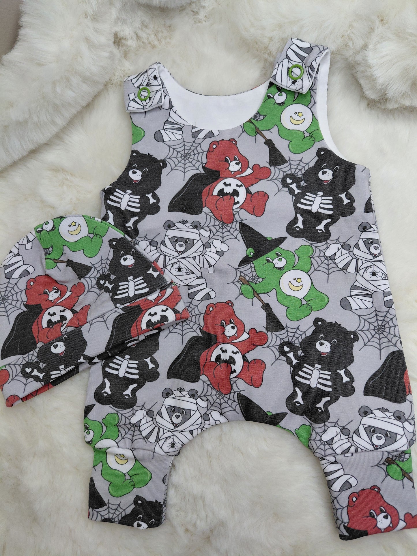 14-15inch Scare bears Hareem Romper and beanie