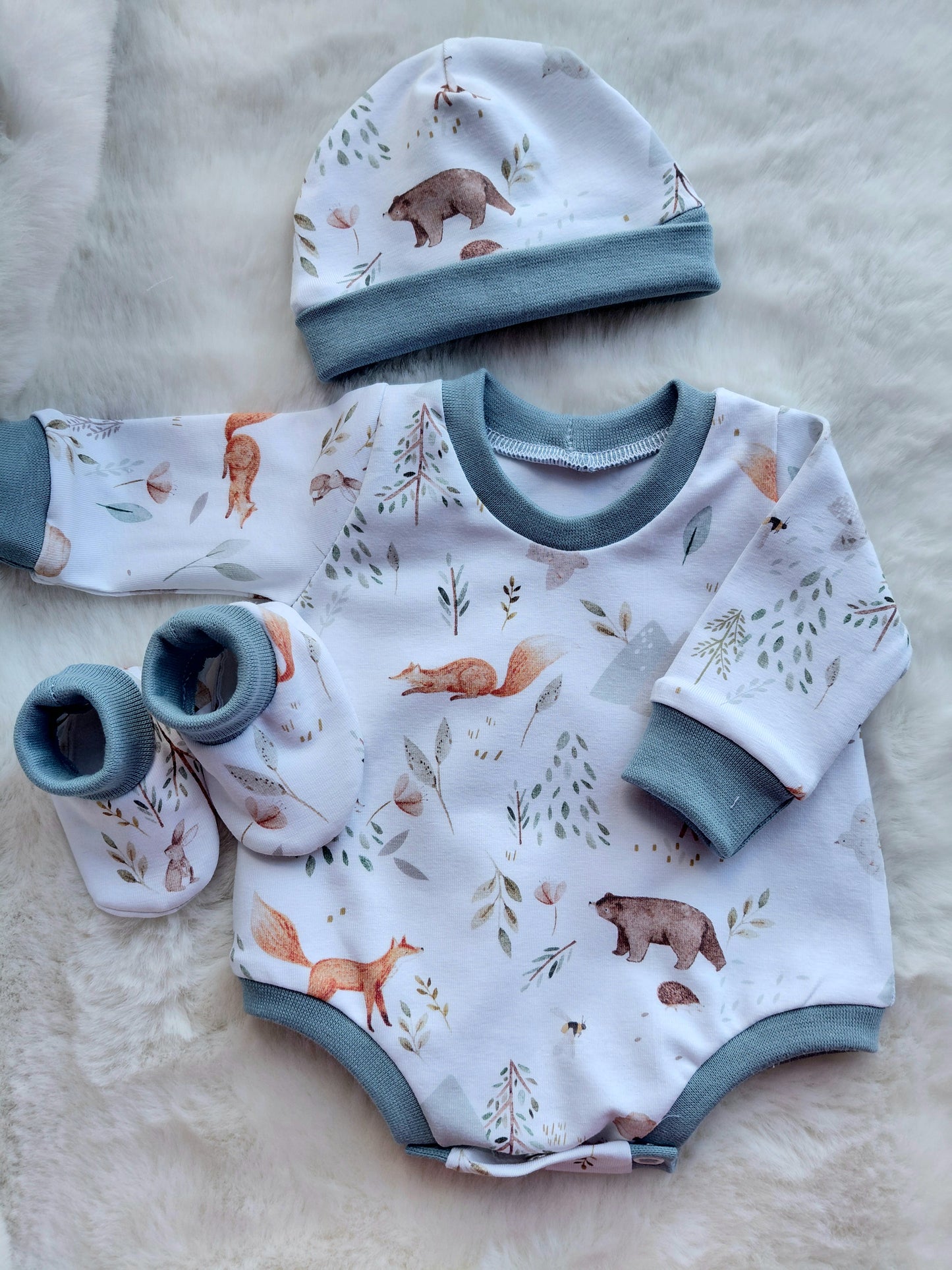16-17 inch Sweater style romper set