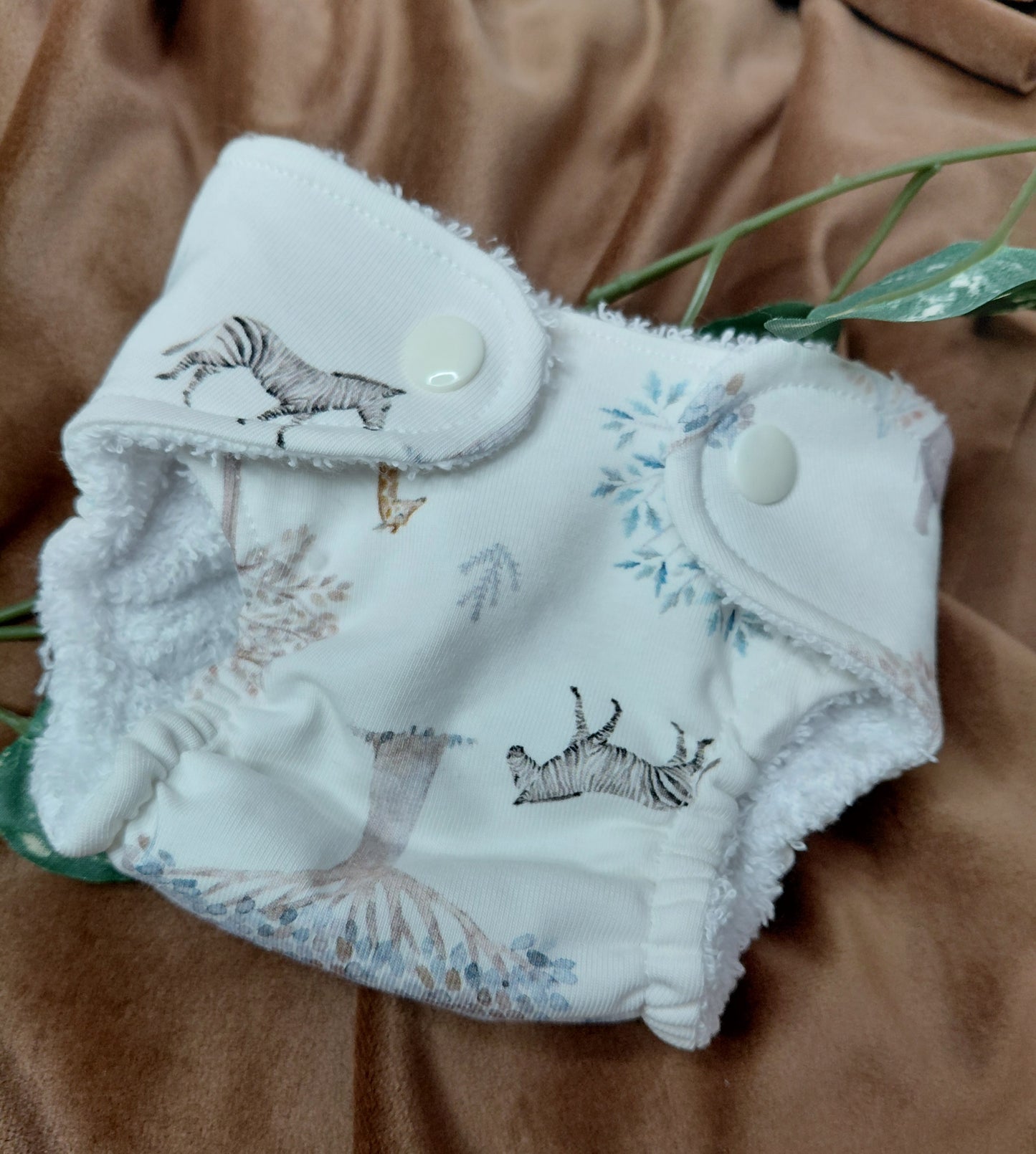 Luxury elasticated Nappy - Small (14-15inch doll) 3 design choices