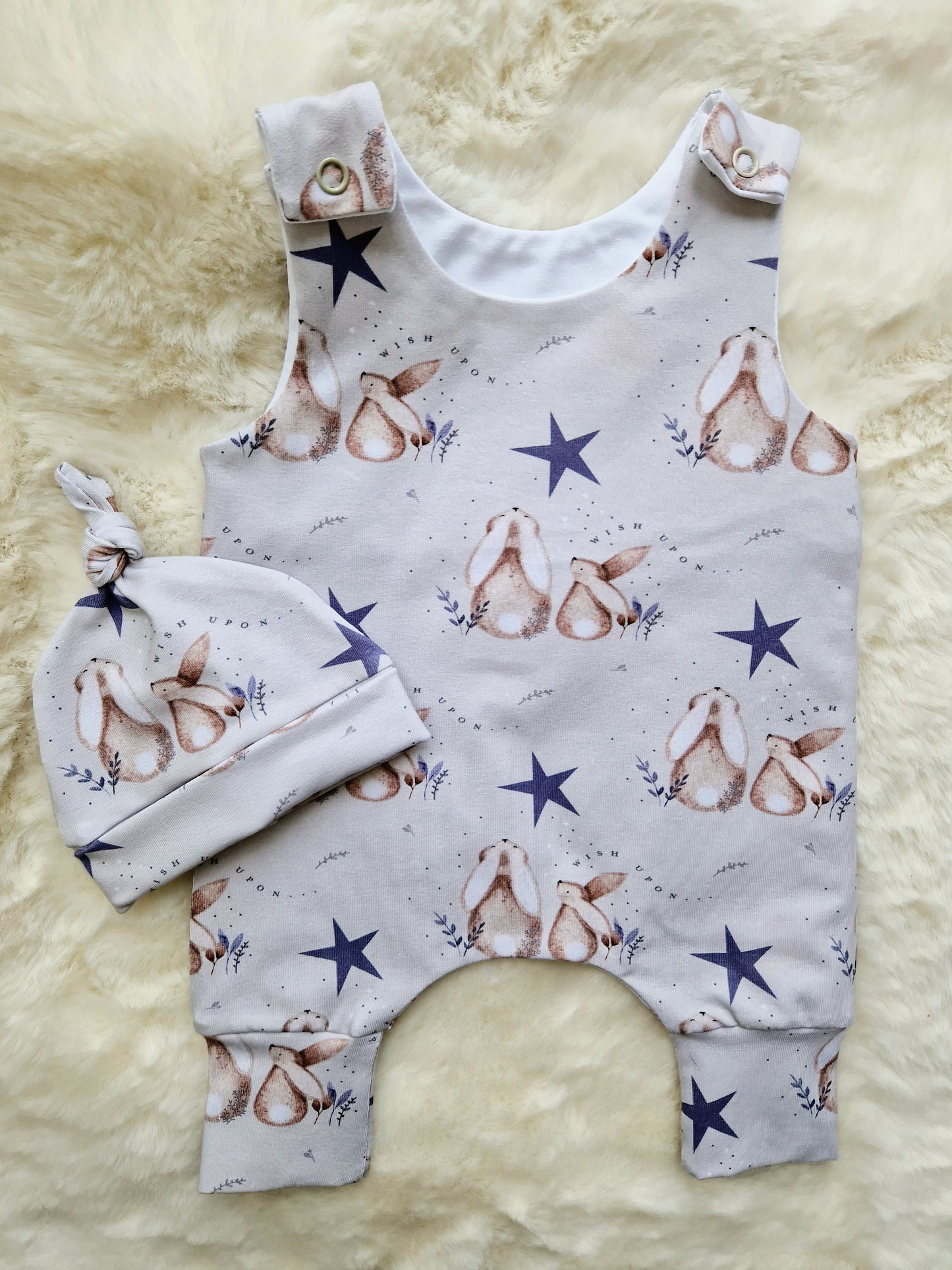 16-17 inch Hareem Romper & hat
