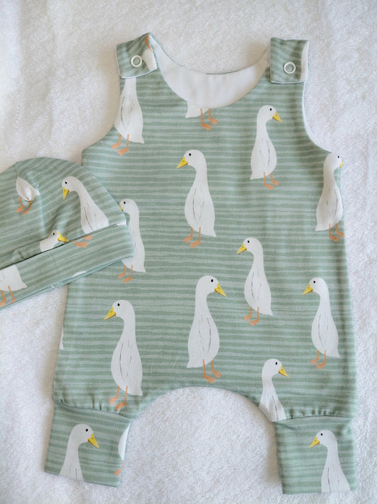 16-17 inch Goosey Hareem Romper & beanie