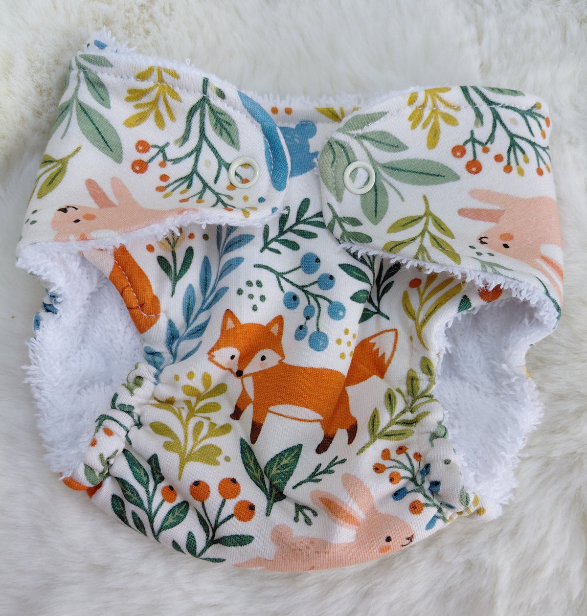 Luxury elasticated Nappy - large (18-19/20inch)