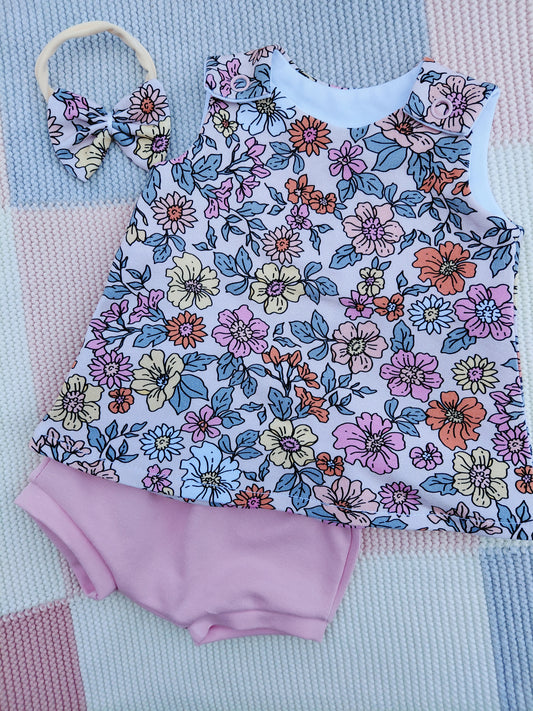 15-16inch pinafore & pants set