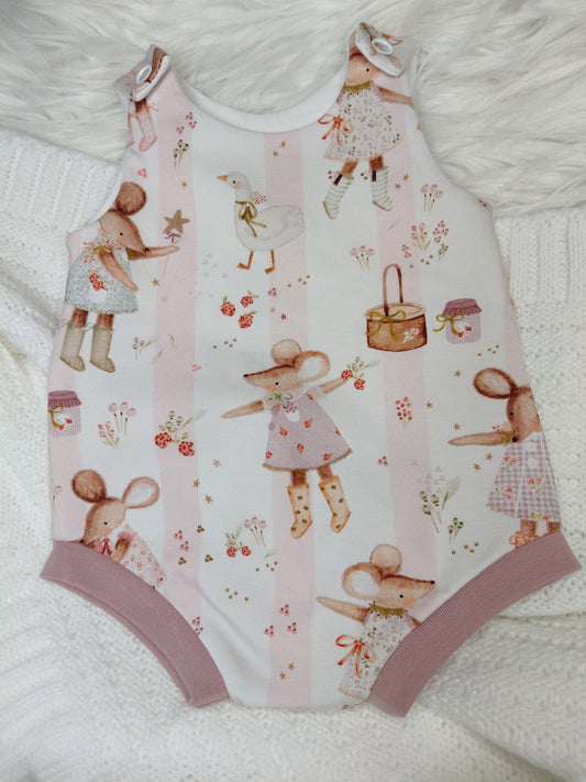 16-17 inch Mouse Shortie Romper