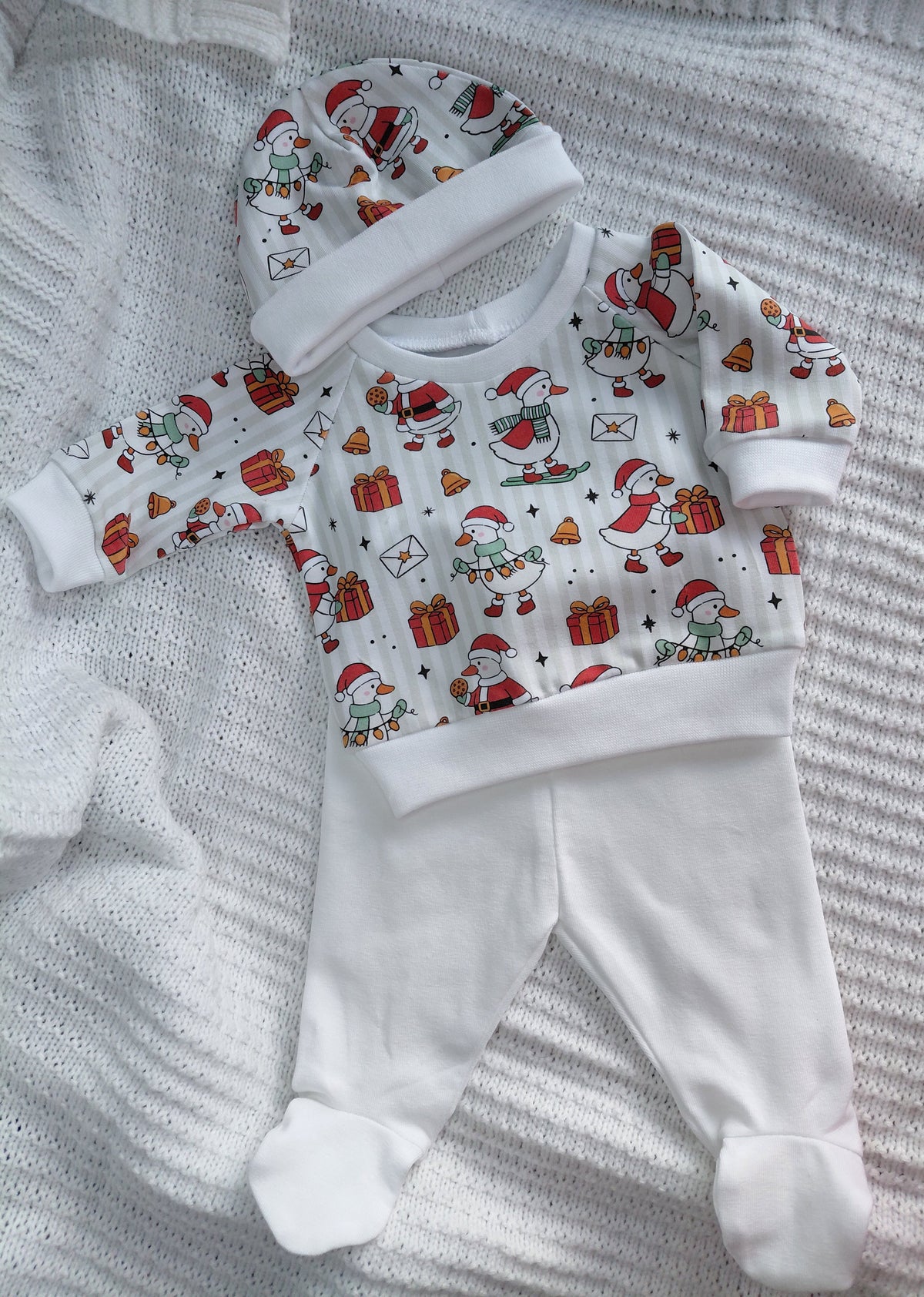 16-17inch footed leggings & sweater set