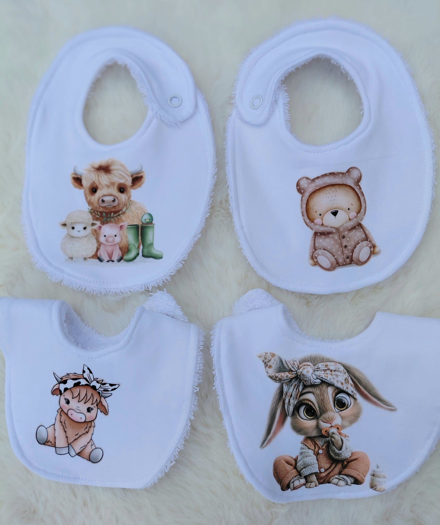15-17inch bib - 4 styles