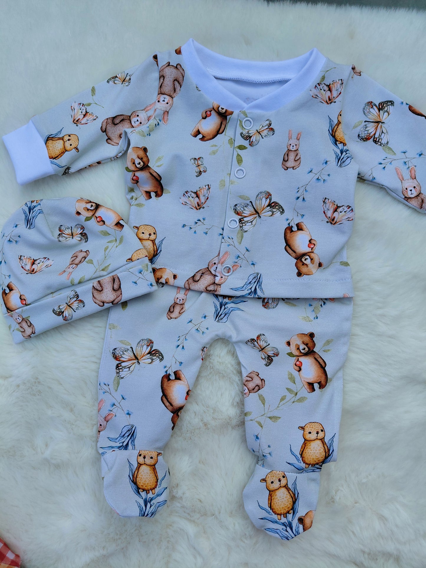 18-19inch Preemie Bear & Bunny All in One
