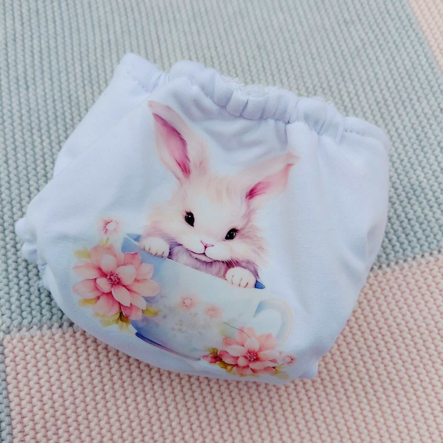 Luxury elasticated Nappy - Small (14-15inch doll)