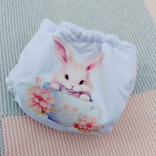 Luxury elasticated Nappy - Small (14-15inch doll)