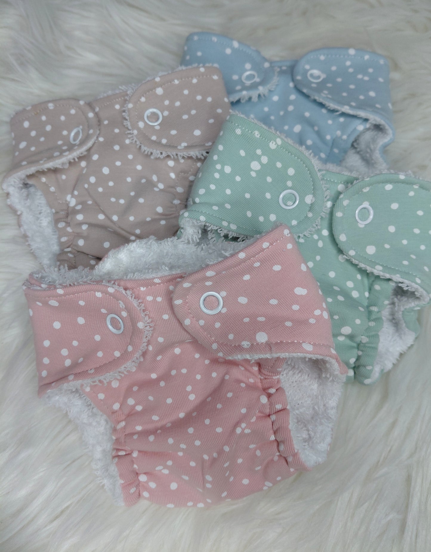 Luxury elasticated Nappy - Small (14-15inch doll)