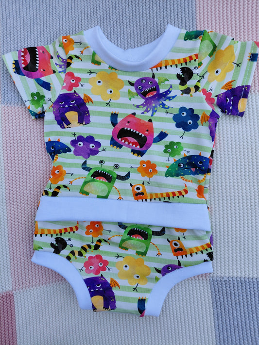 18inch all in one shorts romper