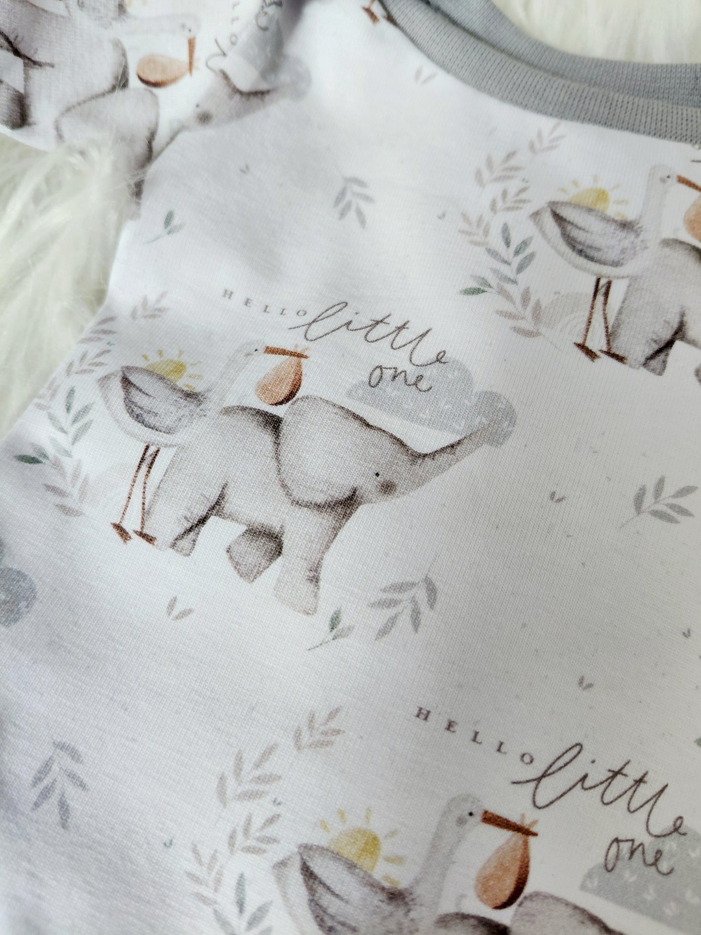 14-15 inch Hello little one bodysuit