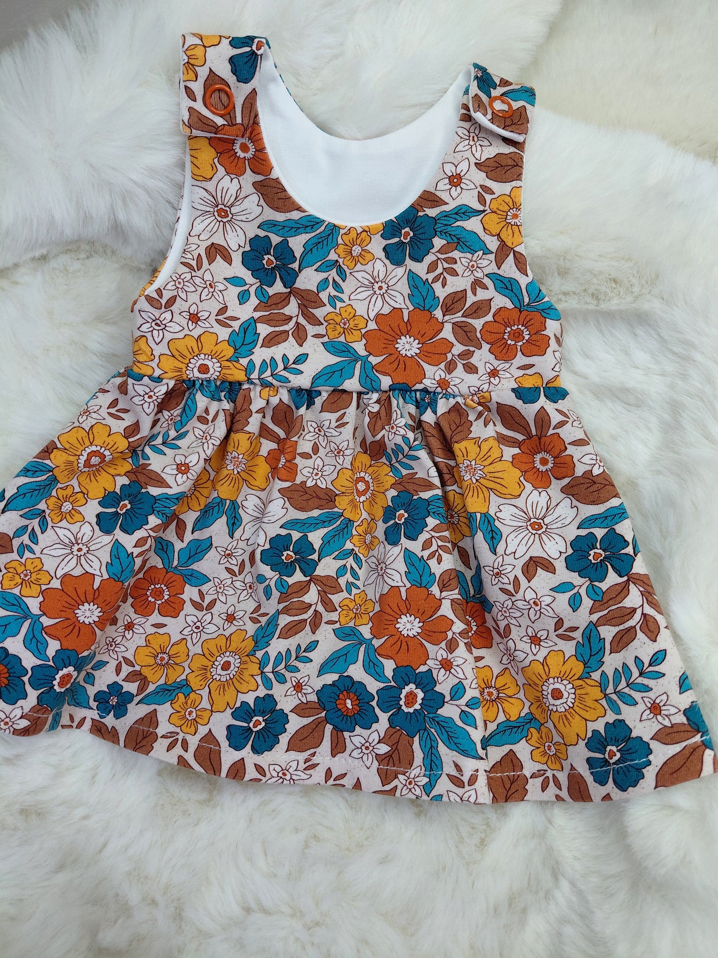 16-17inch Pinafore style dress set