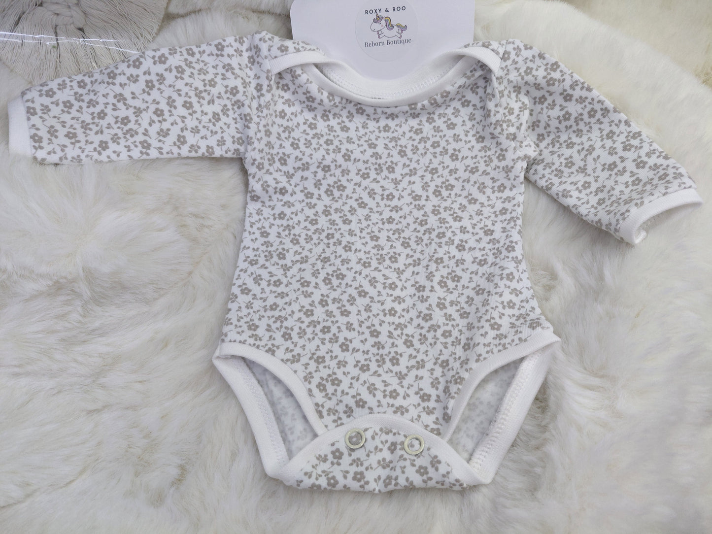 16-17 inch Ditsy floral bodysuit