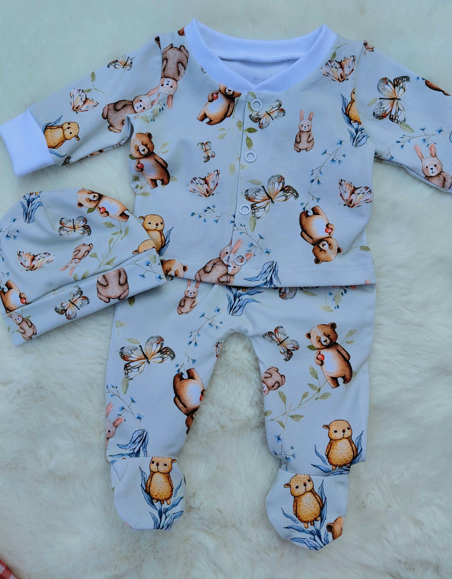 18-19inch Preemie Bear & Bunny All in One