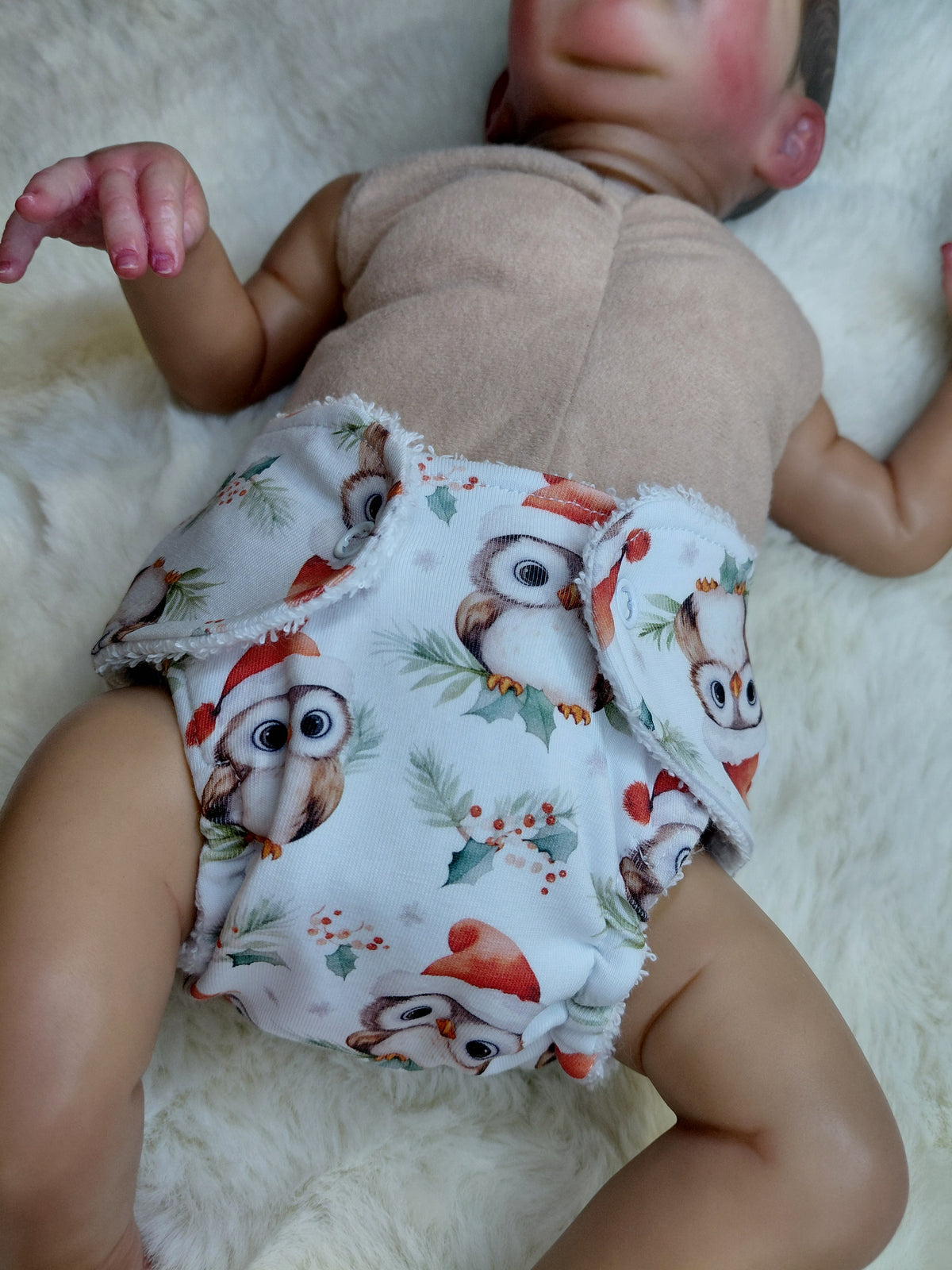 Luxury elasticated nappy - Medium 16-17inch