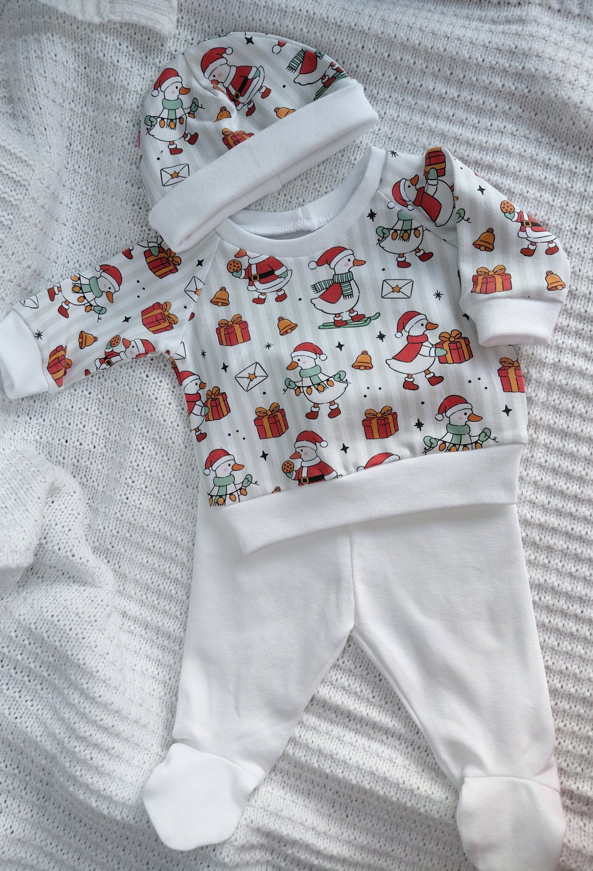16-17inch footed leggings & sweater set