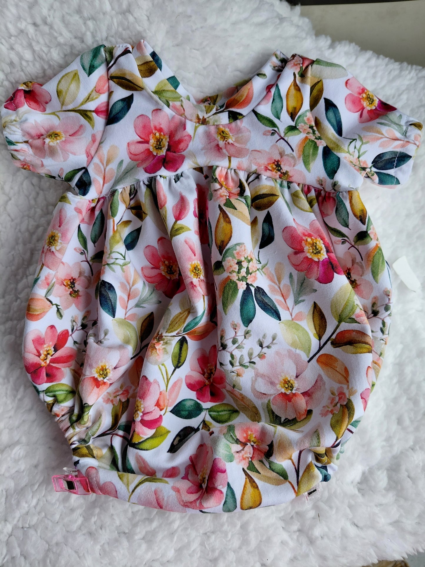 18-19inch bubble romper and hairbow