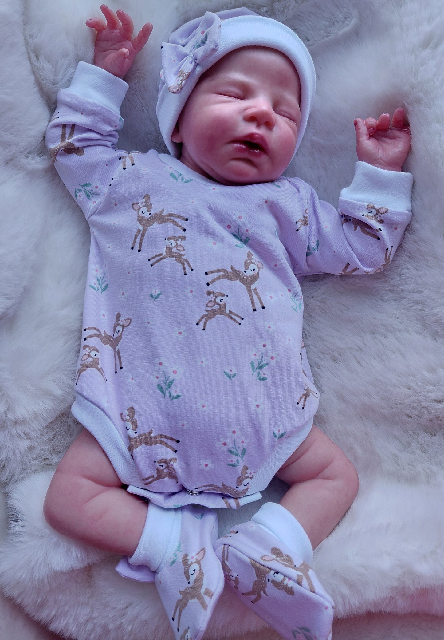16-17 inch Sweater style romper set