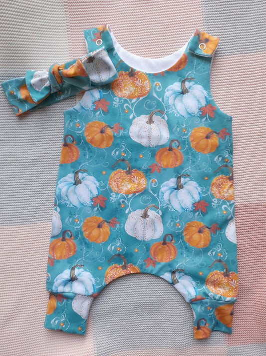 20-21inch Newborn Hareem Romper & headband set