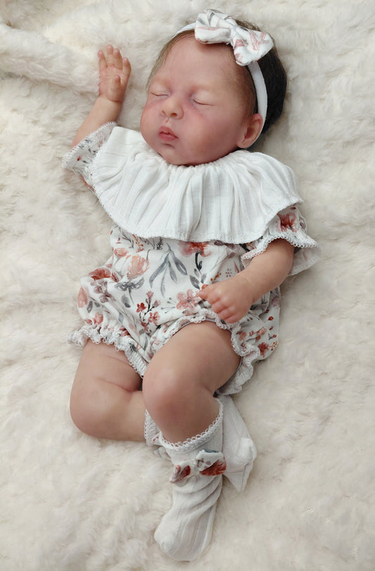 12-13 inch shortie Ruffle romper set